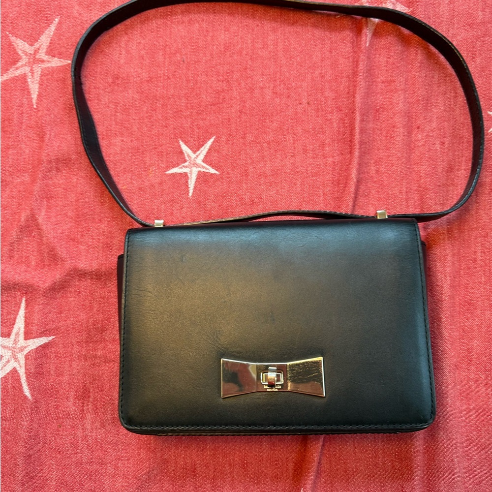 Kate spade Cedar Street Bow Crossbody Black leather bag